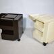 Space Age Rolling Cabinets in Plastic by Joe Colombo, Set of 2, 1970