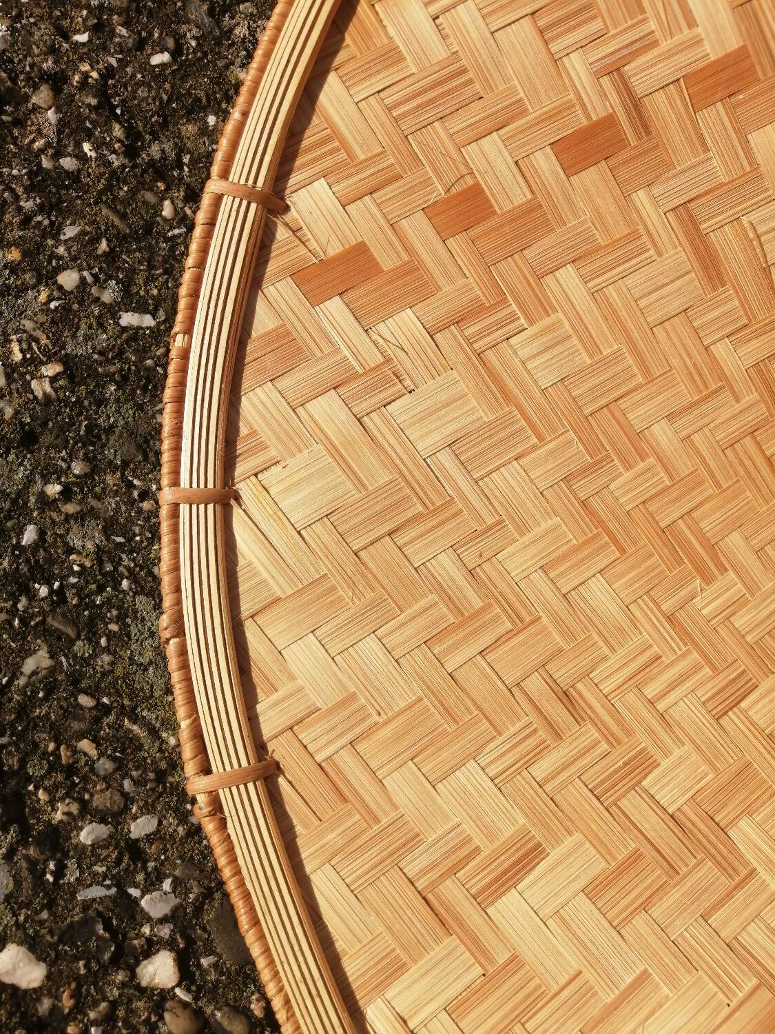 Vintage palm leaf pendant light