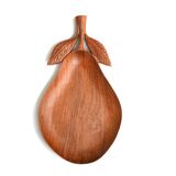 Trinket bowl wooden "pear", 70s