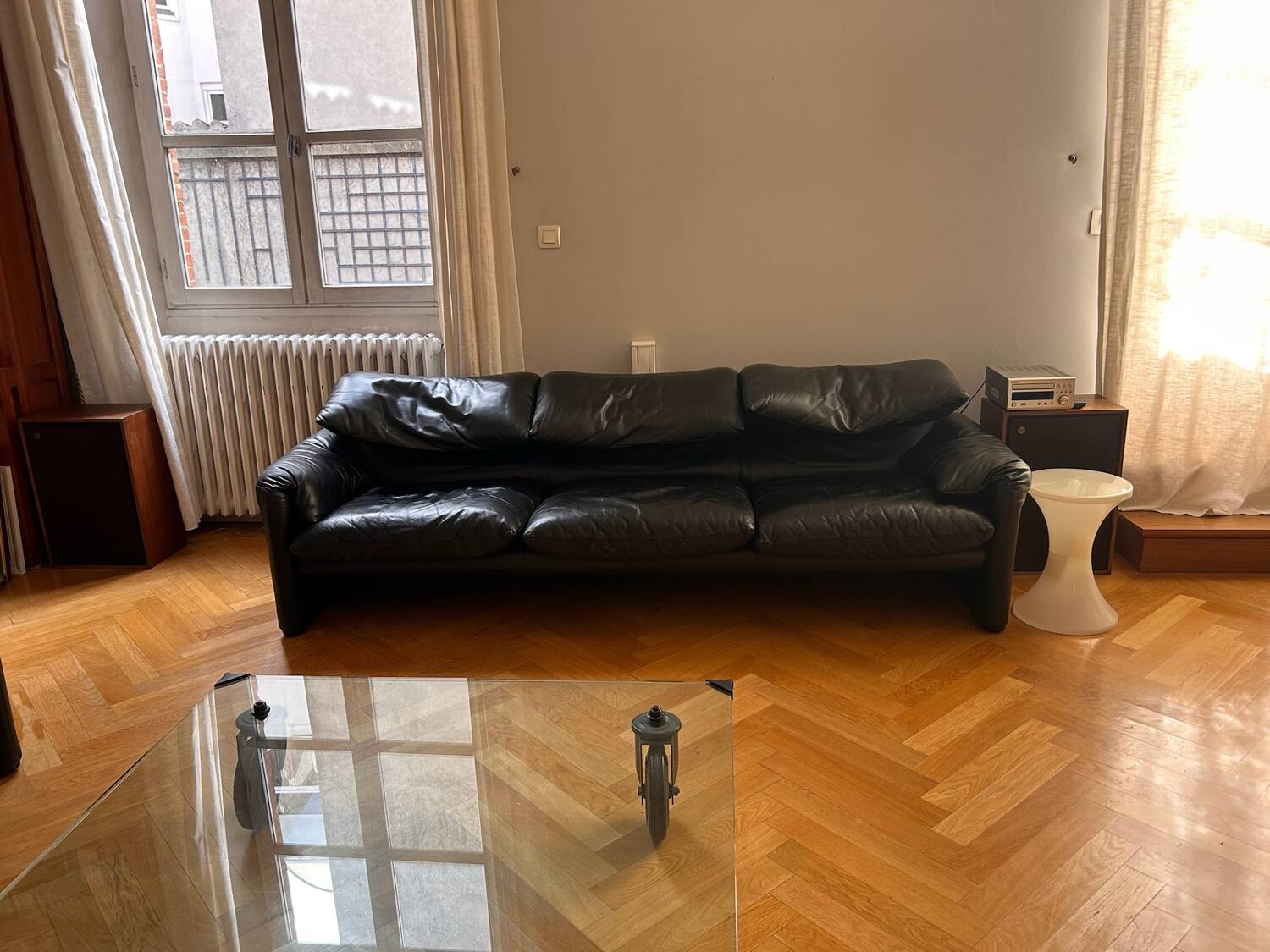3-seater sofa + Maralunga armchair set by Vico Magistretti
