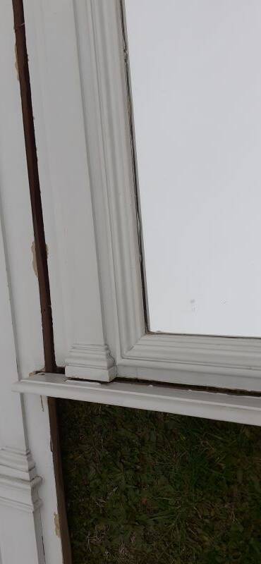 19th century woodwork 2x2 Louis Philippe mirror doors H2.46m L4.5m