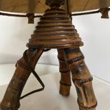 Bamboo bedside lamp