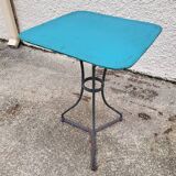 Square bistro table in painted metal n°1