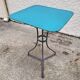 Square bistro table in painted metal n°1