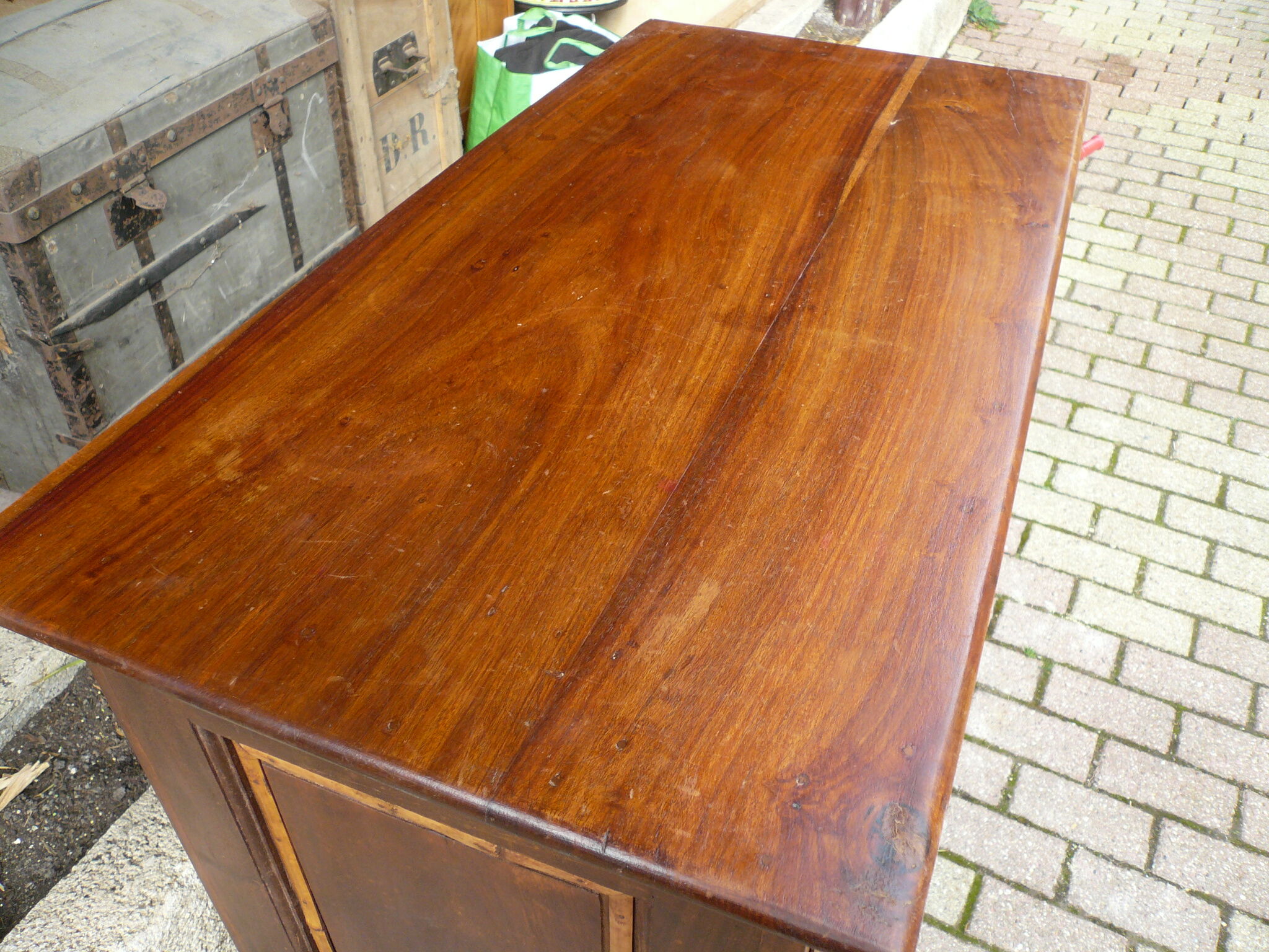 Dresser wooden massif and bamboo