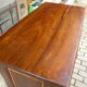 Commode en bois massif et bambou