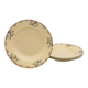 4 deep plates, oak and acorn.
