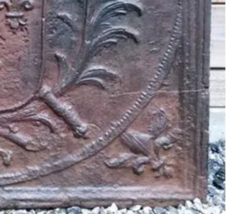 Fireplace plate France weapon