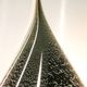 Black and White Penguin Murano Glass Table Lamp with Silver Flakes, Italy
