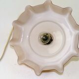 Pink glass hanging lamp