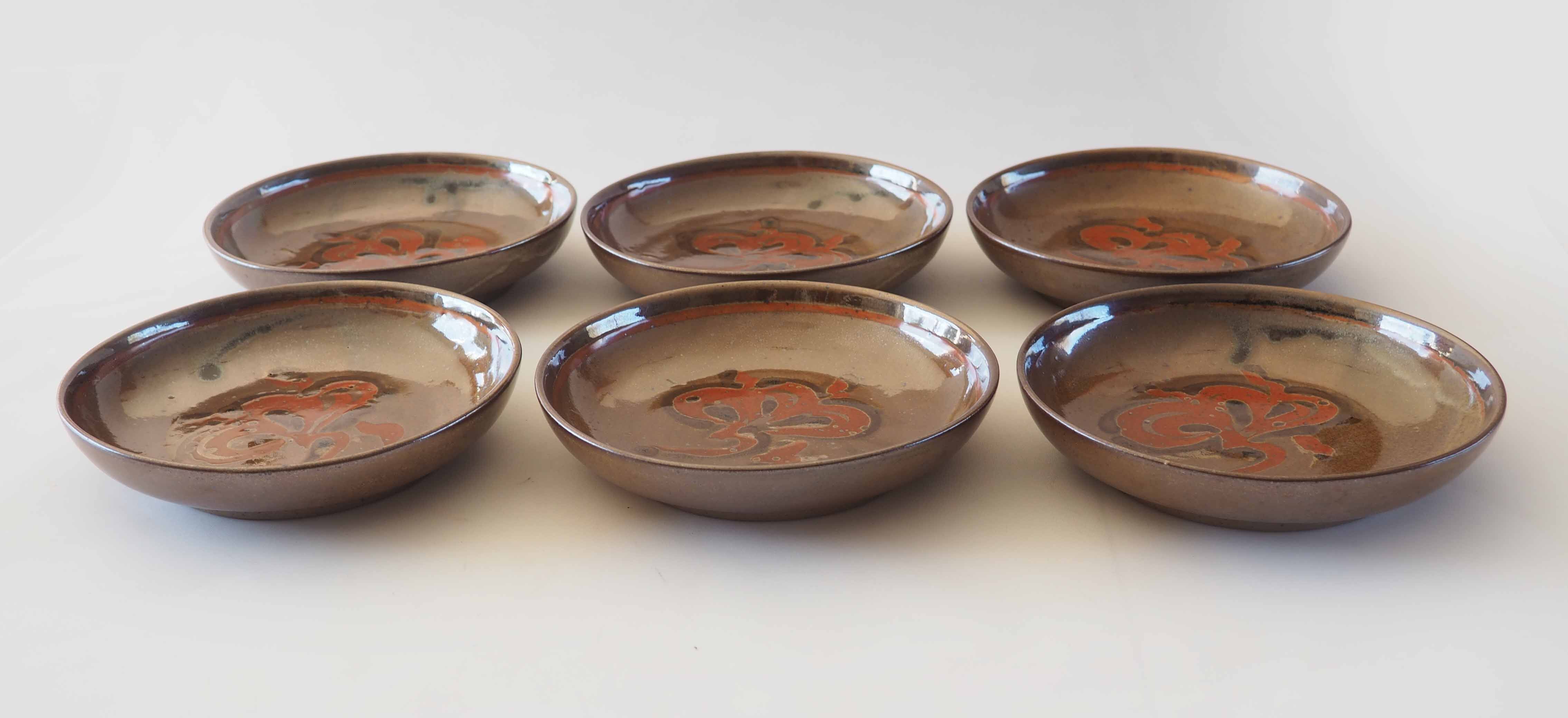 6 Blanot stoneware plates