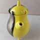 Antique coffee pot / teapot, two-tone ceramic, Luc Lucchesi, from Vallauri