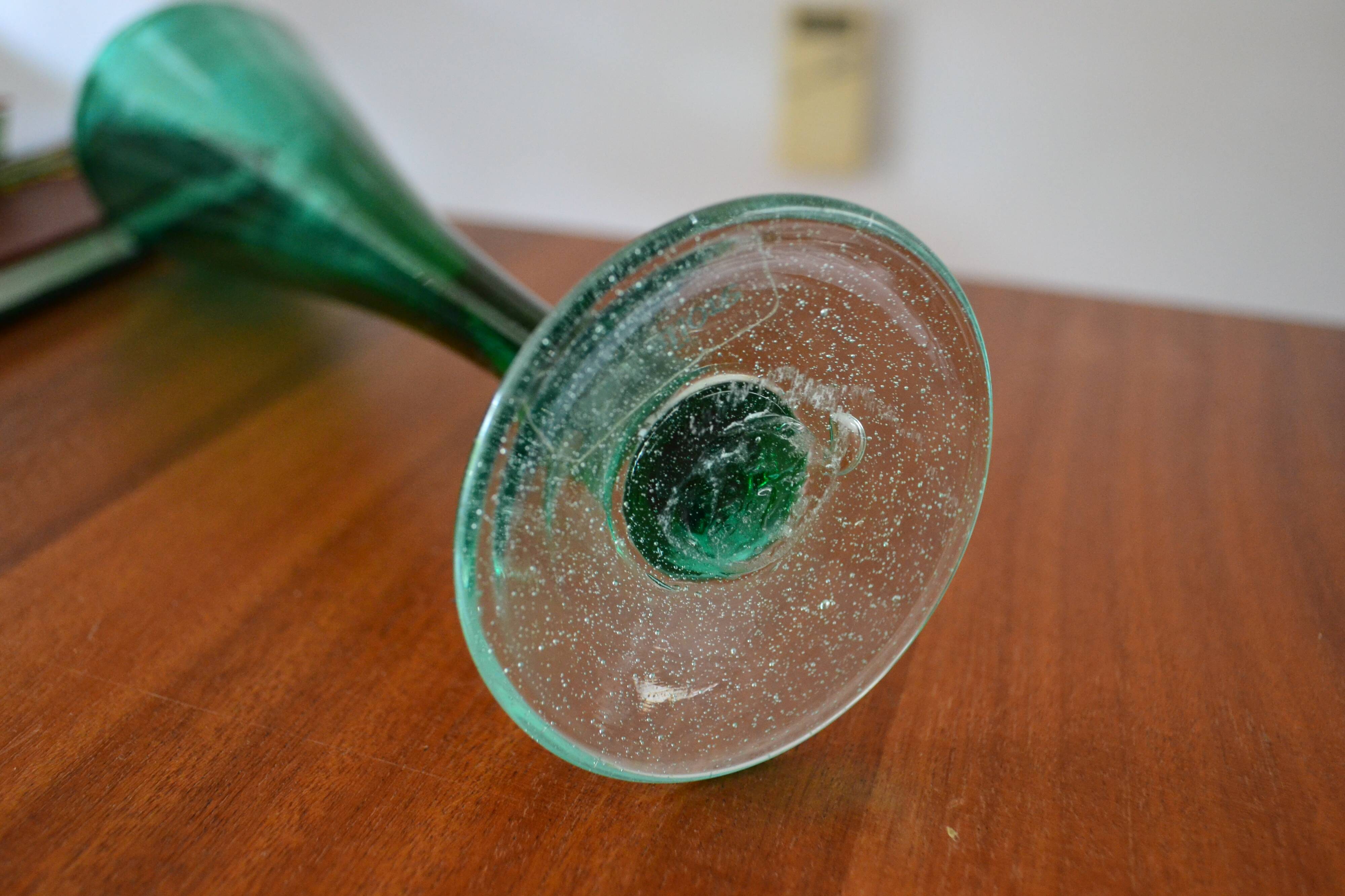 Lafiore Majorca blown glass soliflore vase 27cm