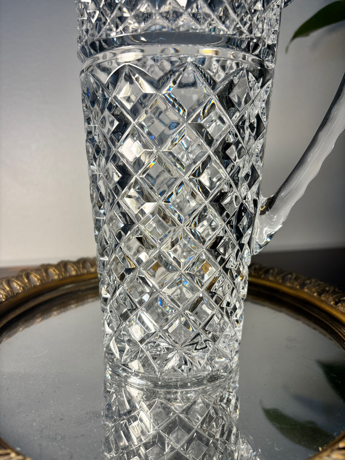 Bohemian crystal jug