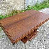 Art deco table with rosewood extensions