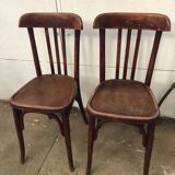 Paire de chaises bistrot Baumann