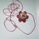 Baladeuse/ lampe/ suspension tulipe rose et doré vintage