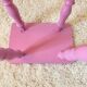 Vintage pink stool