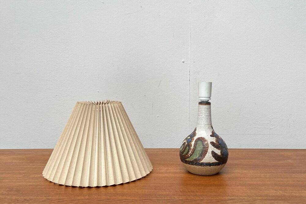 Mid-Century Danish Studio Pottery Model 3068 Table Lamp from Søholm, 1960s