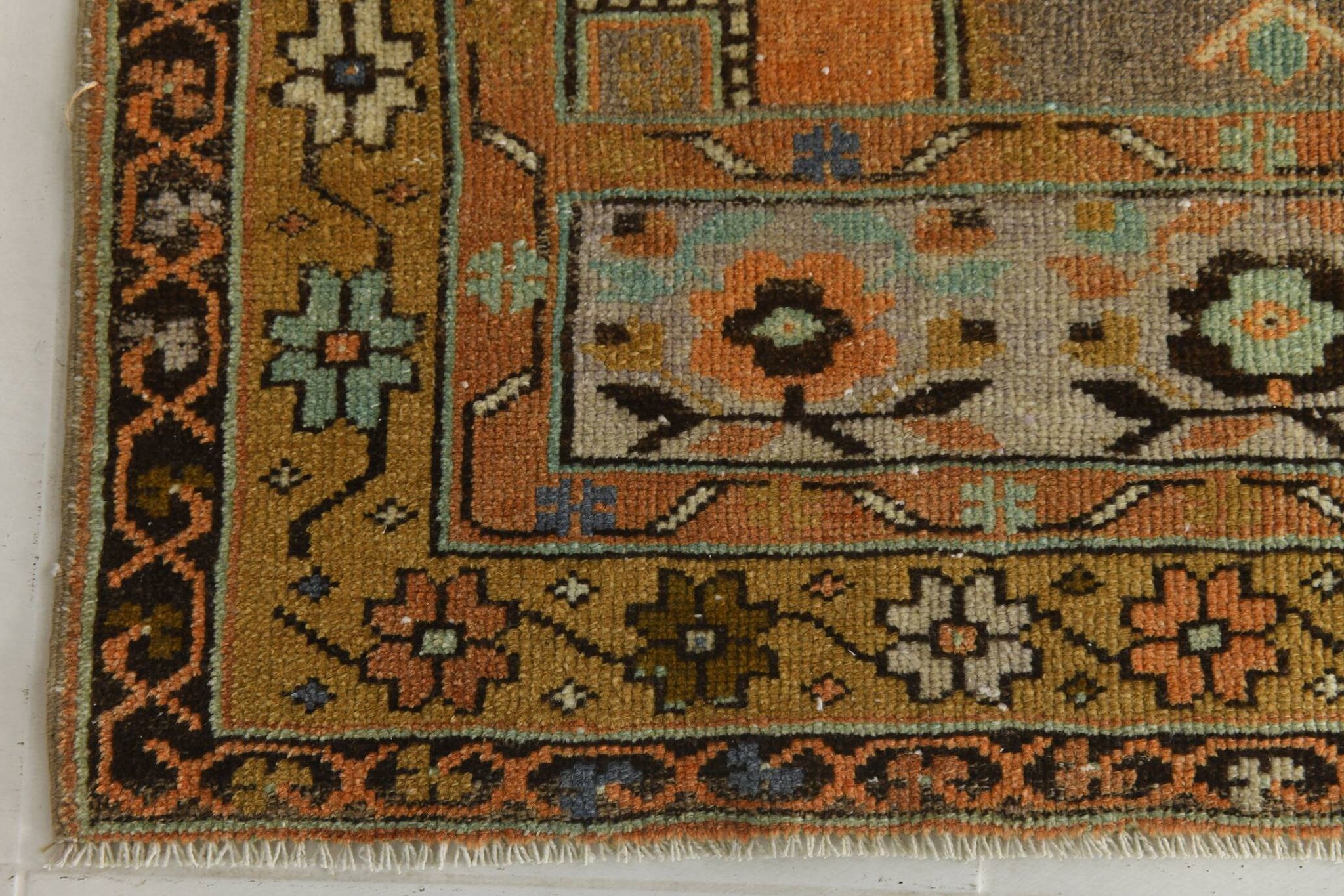 3x9 Long Wide Vintage Runner Rug, 105x290Cm
