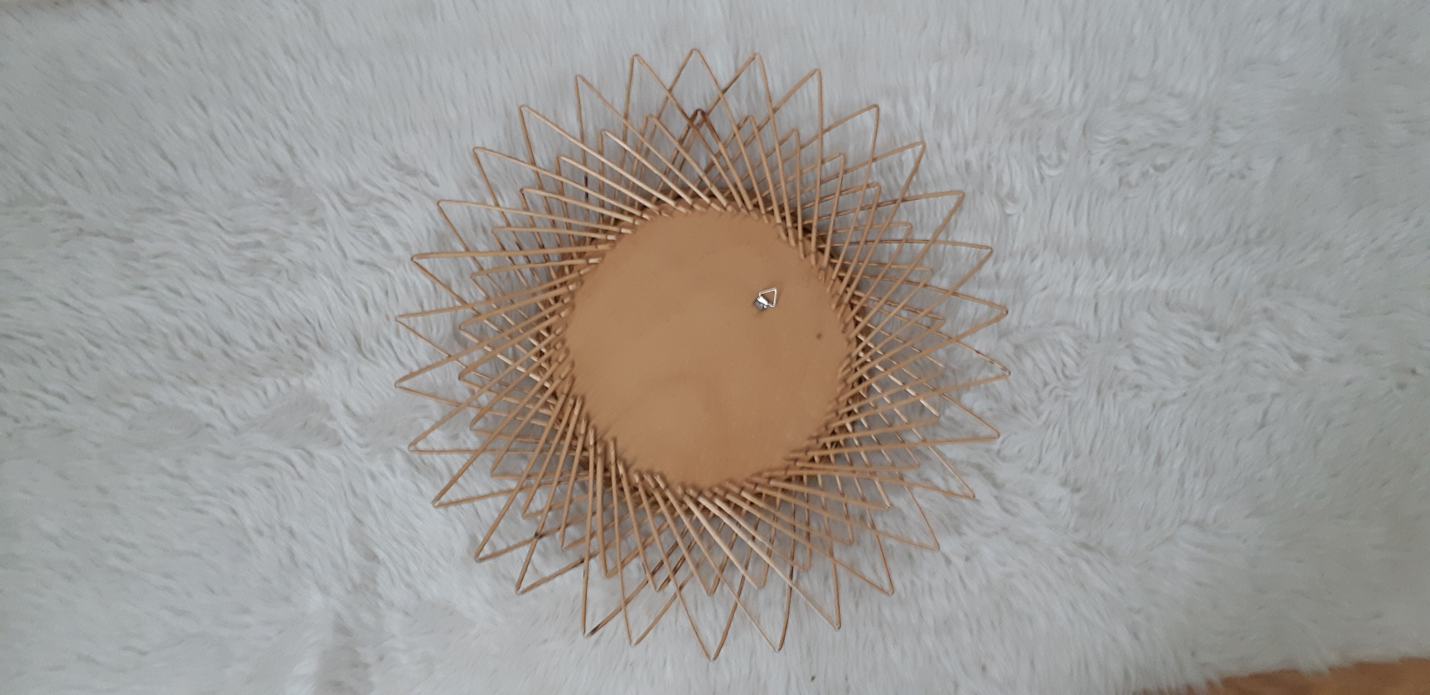 Mirror in rattan - 50cm