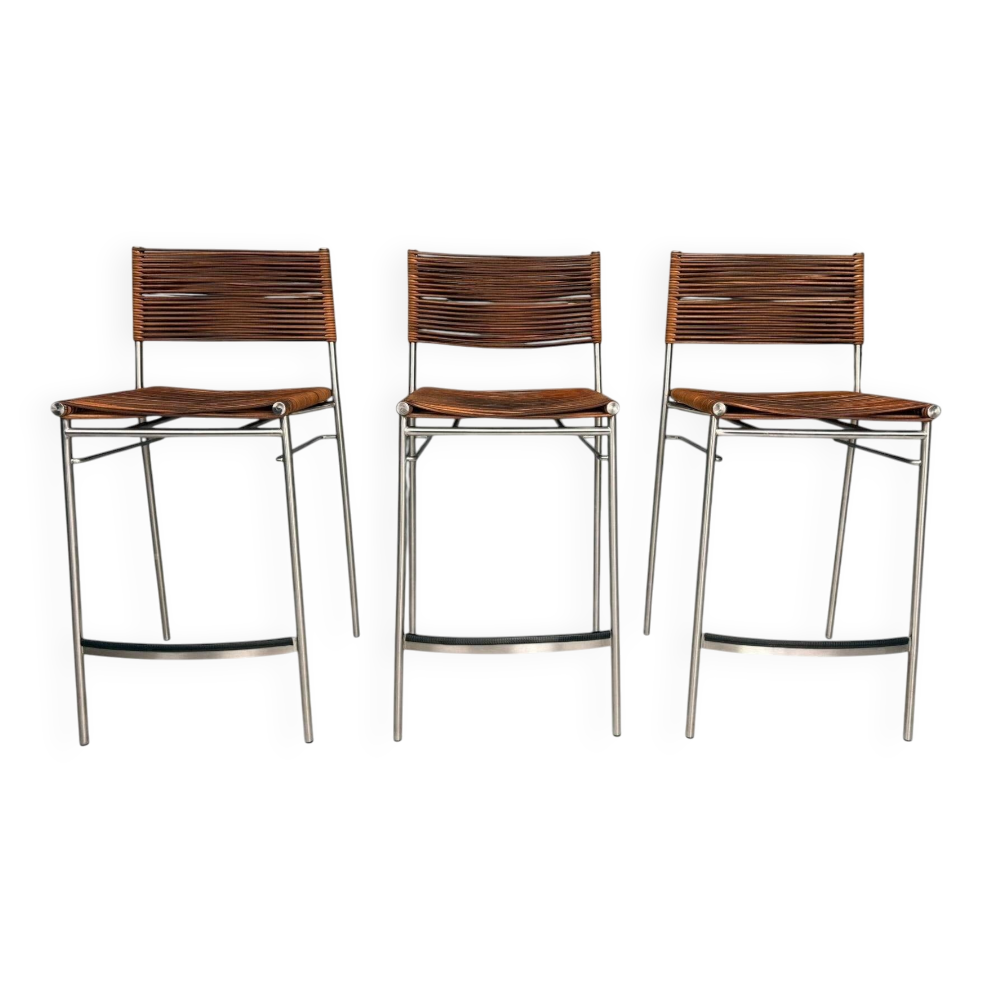 Tito Agnoli - Set of three bar stools "Miss B", Italy, 1997