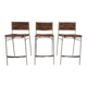Tito Agnoli - Set of three bar stools "Miss B", Italy, 1997