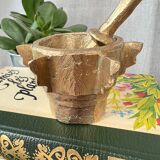 Bronze mortar with pestle