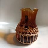 Water pot covered with wicker