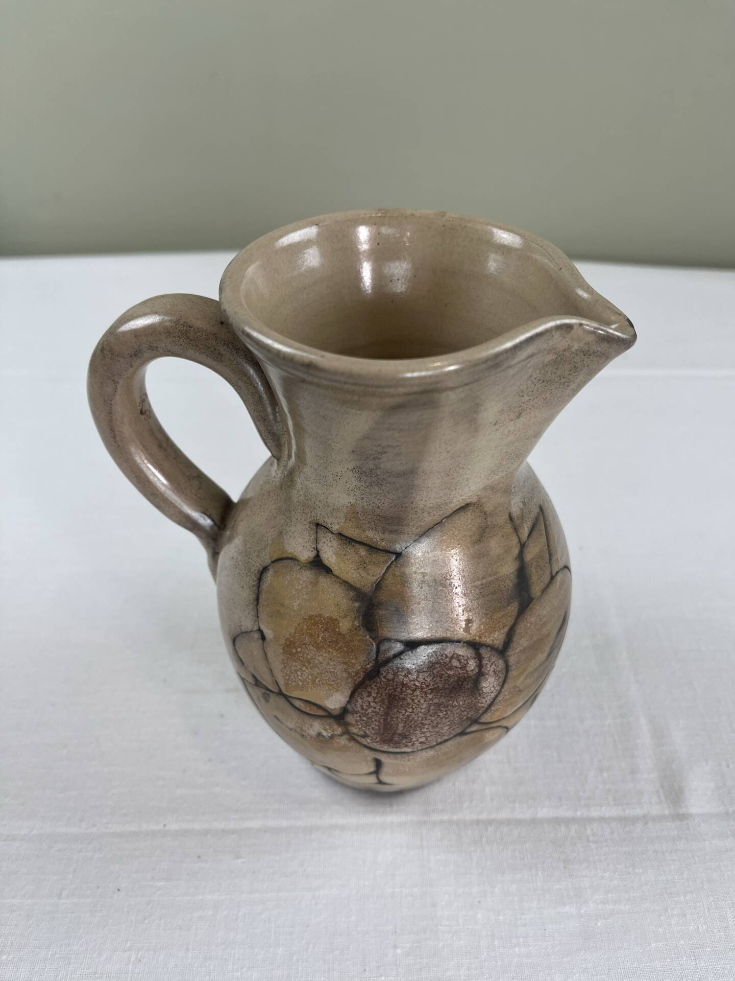 Hand-painted pitcher Vallauris
