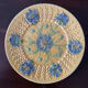 Set de 3 assiettes en barbotine années 1920