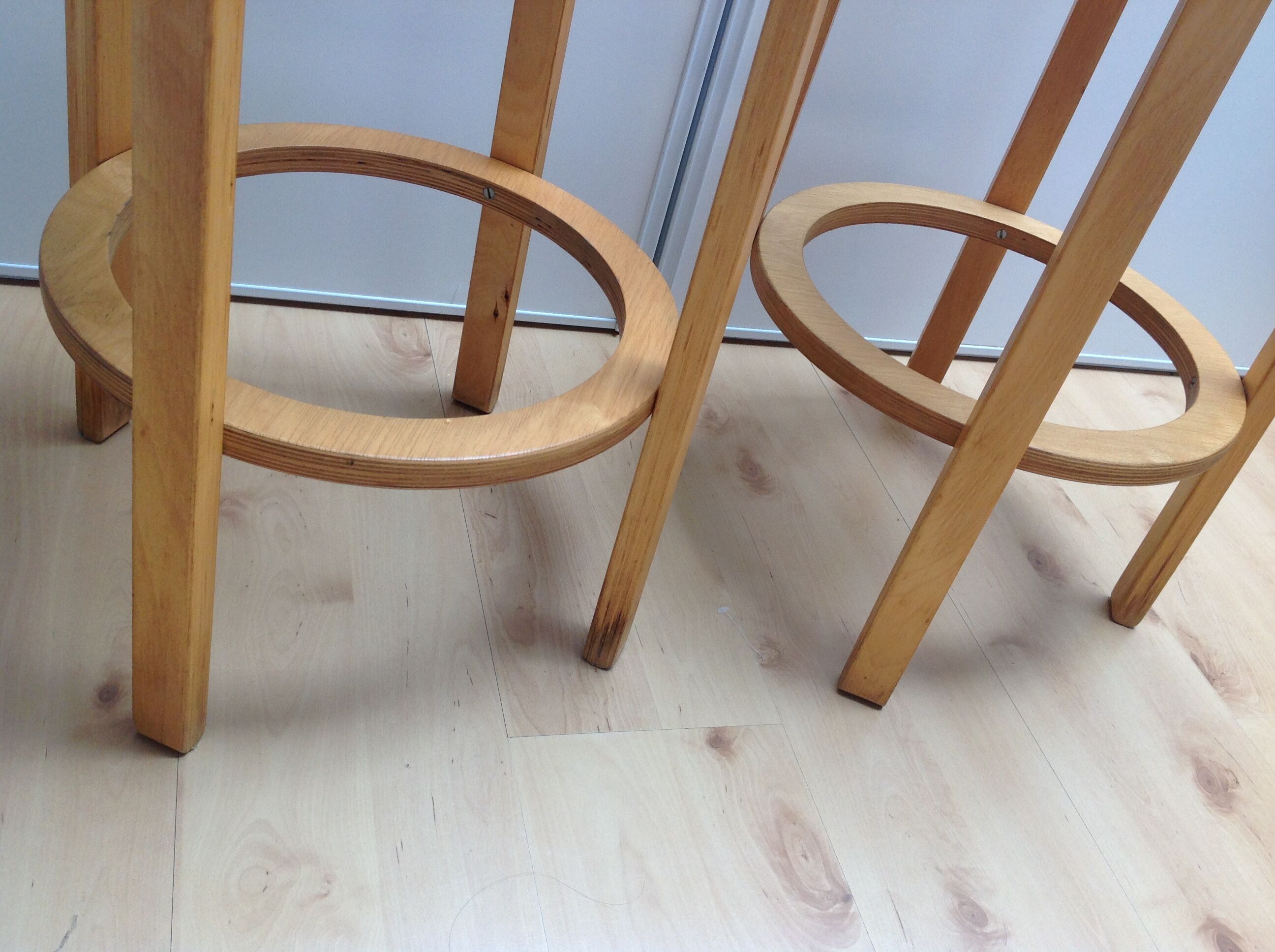 Pair of high Scandinavian/vintage style stools 60s-70s