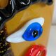 Fish head vase in Murano glass from the 1980s.