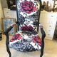 Black Voltaire armchair restyled, 1950