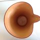 Pitcher in glazed ochre ceramic 50/60 years