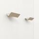Pair of vintage wall sconces, matte white metal, France, 1970.