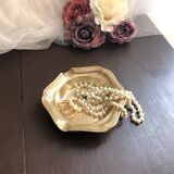 Retro golden brass ashtray