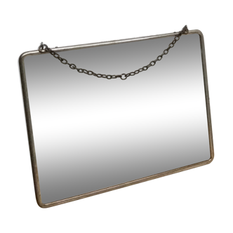 Miroir barbier chaînette 27x22cm