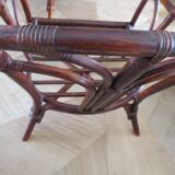 Bamboo and bentwood armchair from the 60s