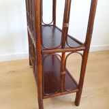 Rattan library shelf