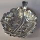 Plat en argent sterling en forme de feuille Fratelli Lisi italien
