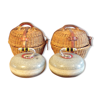 Paire de pierres  de curling 1900-50