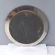 Round Wall Mirror with Mirrored Steel Frame, Italy