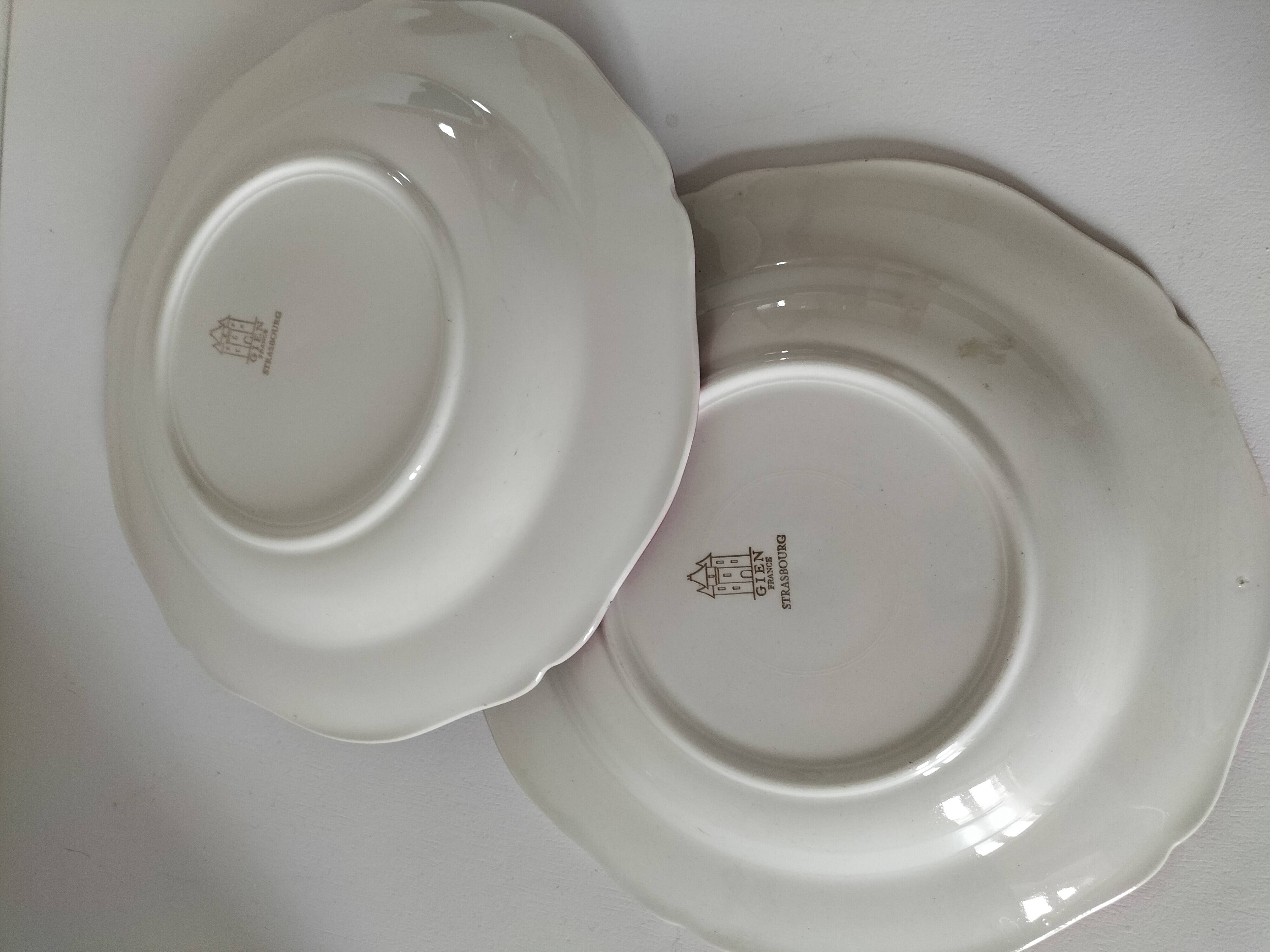 Gien Strasbourg model plate duo