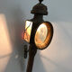 Pair of vintage wall lamps carriage lanterns, cab, electrified lanterns. Year 20 30