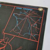 Pedagogical map MDI, 1964, reversible, "The railways"