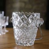 Vintage Glass Ice Bucket
