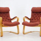 1970s Gustav Axel Berg Pair of 'Peter' Easy Chairs by Bröderna Andersson,Sweden