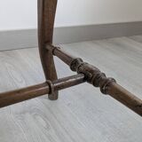 Napoleon III caned piano bench — bourgeois house spirit