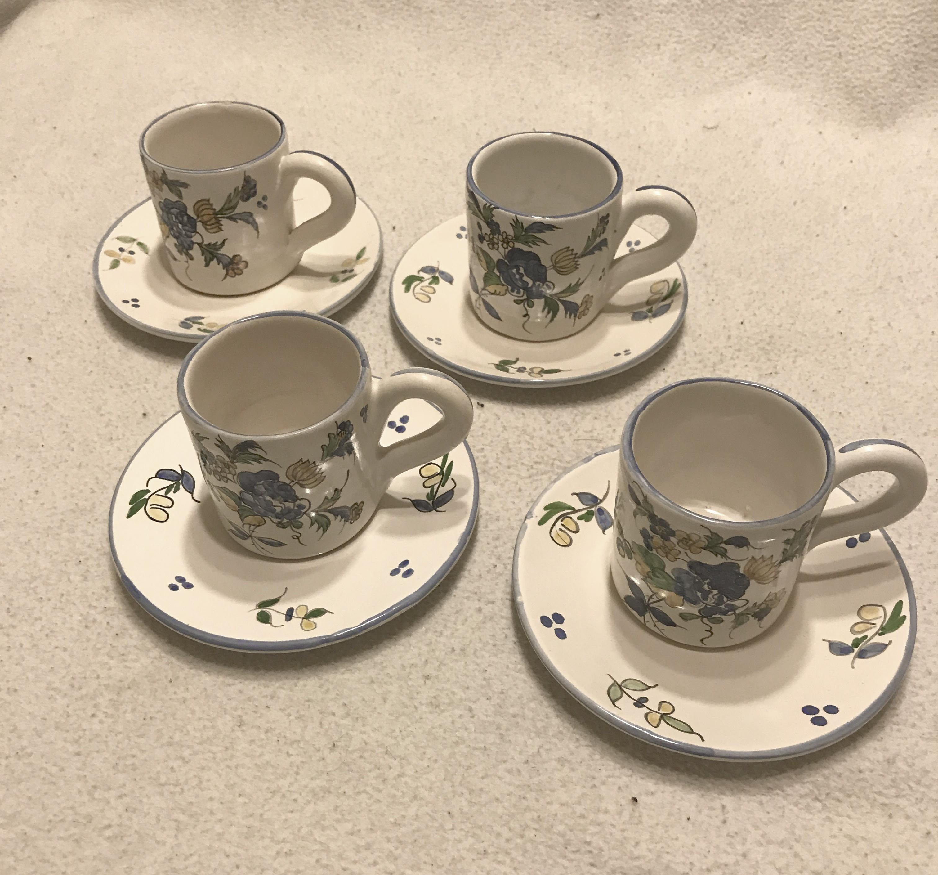 Cups and saucers